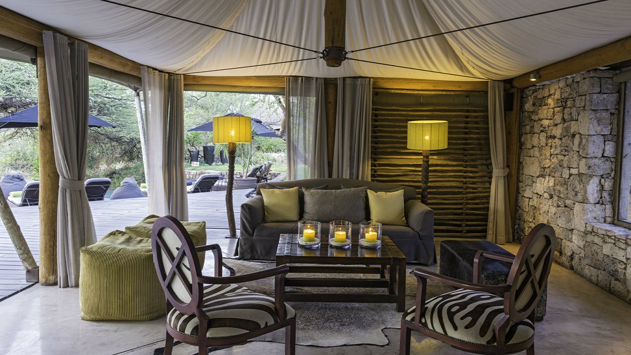 Onguma Tented Camp Lounge Etosha National Park